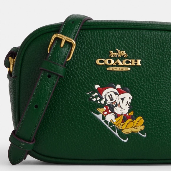 NWT Coach Outlet Disney X Coach Mini Jamie Camera Bag With Sled Motif - Picture 3 of 5